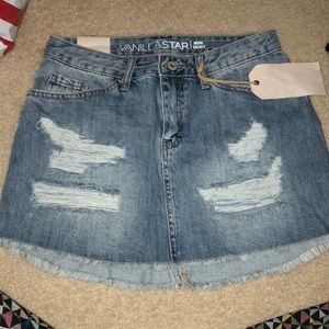 Mini Jean Skirt